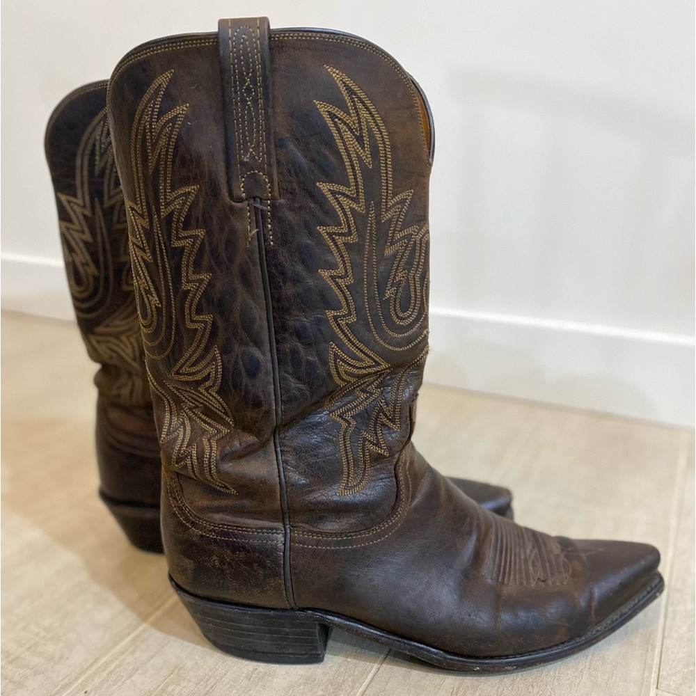 Lucchese 1883 Cowboy Western Boots Snip Toe